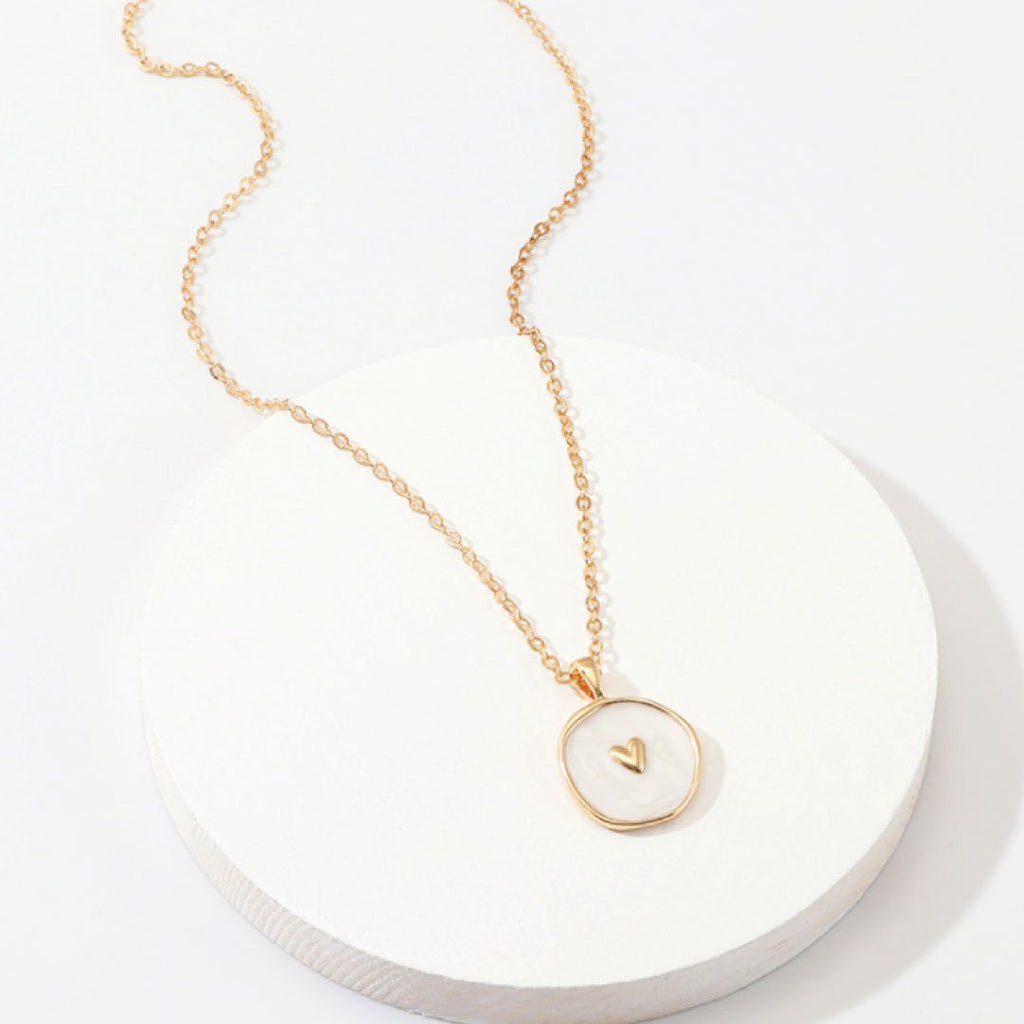 Astral White Heart Necklace