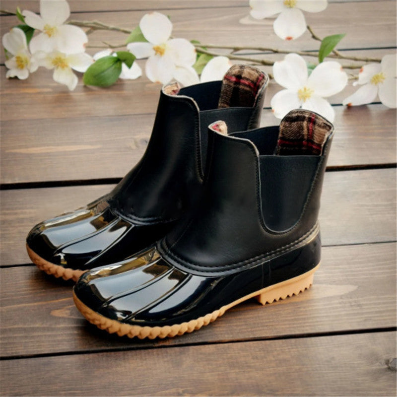 Leopard Waterproof Ankle Boots